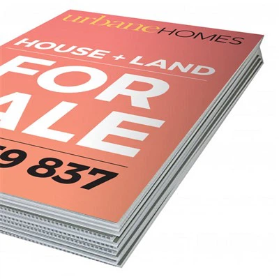 Персонализирана гофрирана пластмасова табела за тревни площи